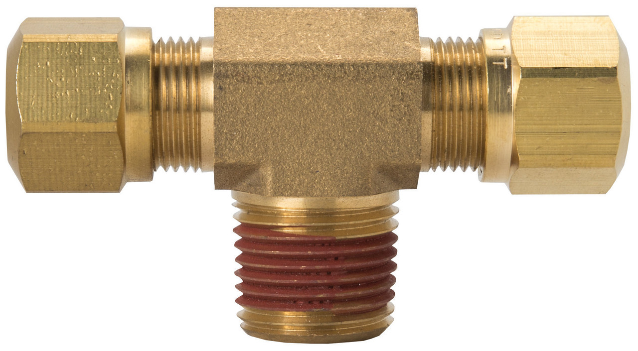 M Branch T 1/4"Tube-1/4"Thrd 1372-4B
