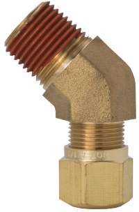 45 M Elb 1/4"Tube-1/8"Thread 1374-4A