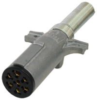 7-Way SAE Plug W/Spring Guard 670-71SG