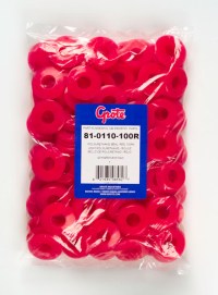 Polyeurethane Seal, Large Face, Red, 81-0110-100R