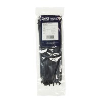 Standard Tie, Black, 11.1", 50 Lb, Pk 83-6021
