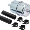 In-Line Fuel Filter with Clamps and Hoses BF840-K1