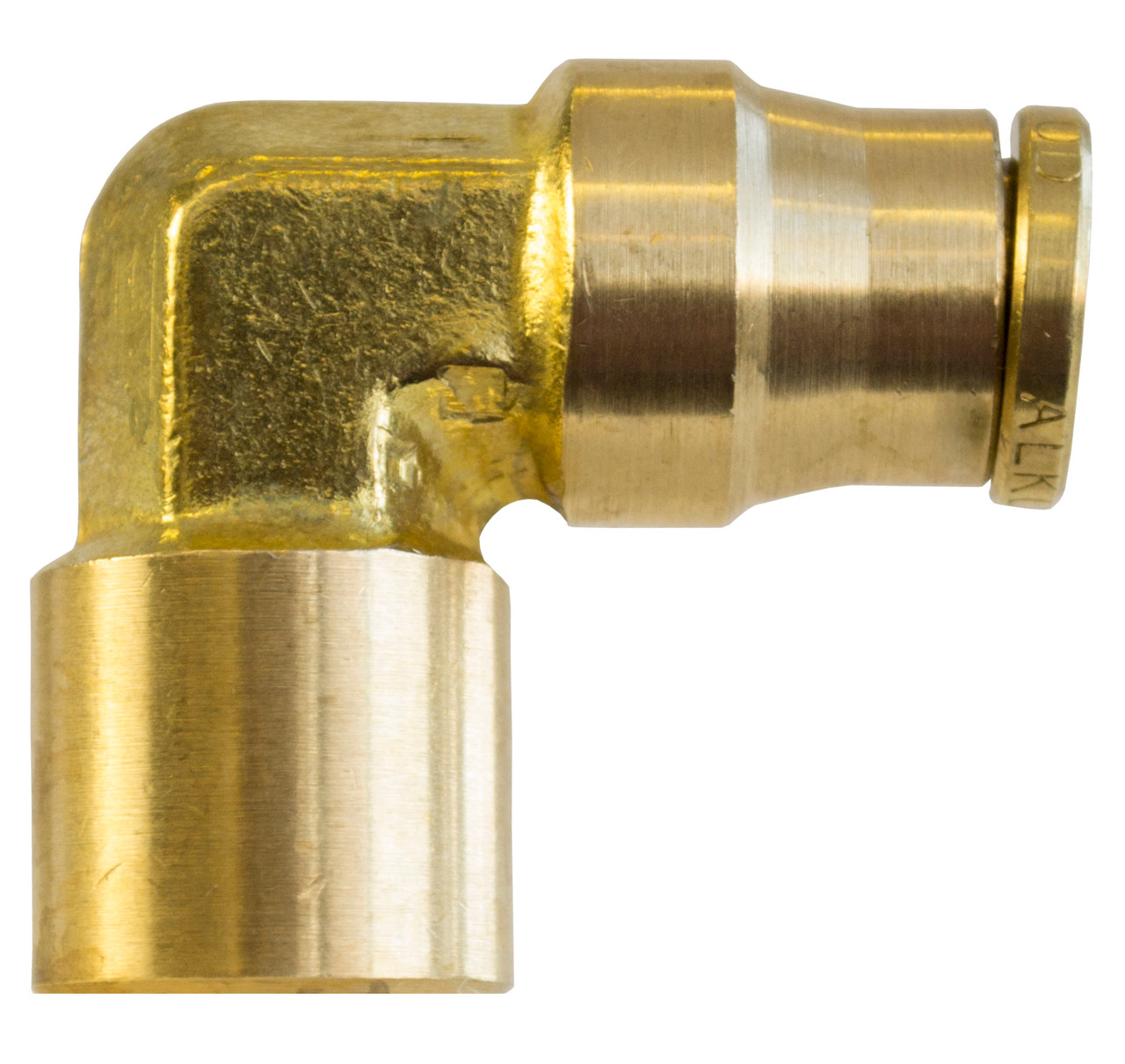 DOT AB F-Elb 1/2"Tube-3/8"NPT PL1370-8C