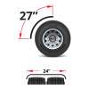 QUARTER FENDER 27" TRIANGLE MNT TFEN-Q11