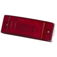 CLR/MKR LAMP, RED, SEALED TURTLEBACK