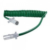Trailer Wiring, Coil Cord, Green ABS,
