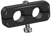 TWO HOSE CLAMP SEPARATOR