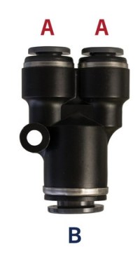 Comp DOT Y Union 1/4"-1/4