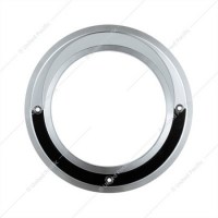 4" CHROME PLASTIC BEZELW/VISOR