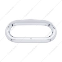 6" OVAL CHRM PLSTC BEZELWVISOR