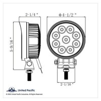 4.5" ROUND LED WORK LIGHT 1400