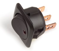Rocker Switch, LED, 25 Amp, 3 Blade, 82-2130