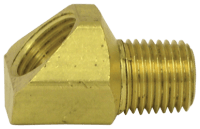45 Male Elbow1/2"Tube-3/8"Thrd 154-8C